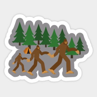 Bigfoot Camping design Sticker